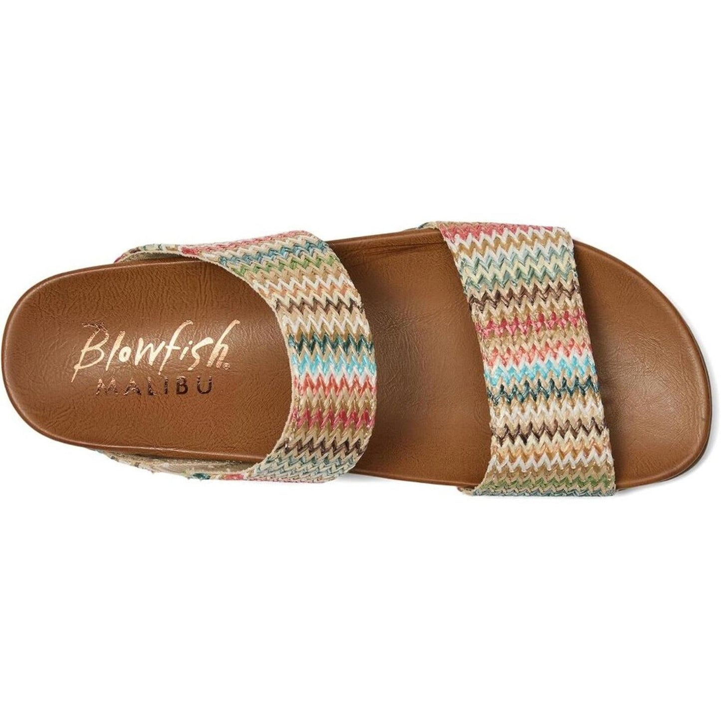 Leah Multi Faux Raffia Sandals