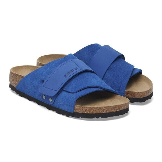 Kyoto Ultra Blue Nubuck Suede Leather Sandals