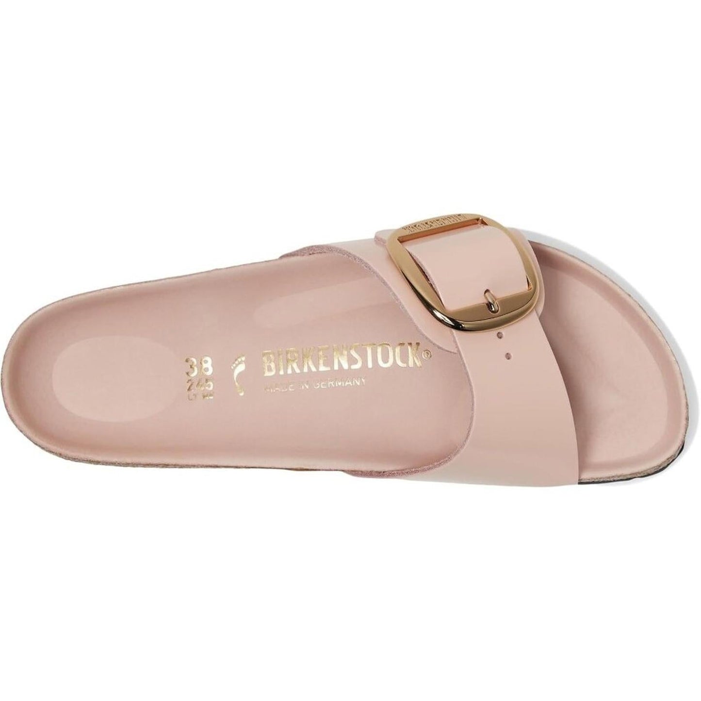 Madrid Light Rose Big Buckle Slide Sandals