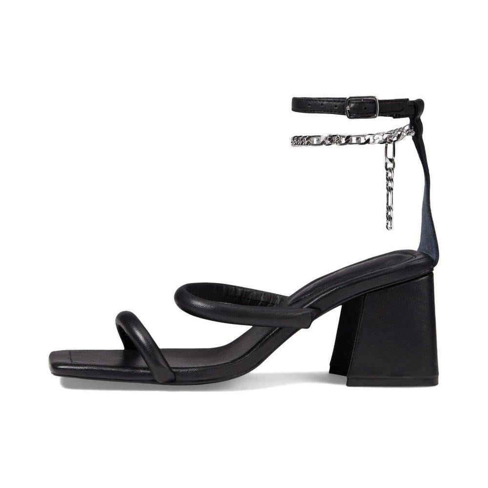 Free People Sandals Parker Black Chain Heels