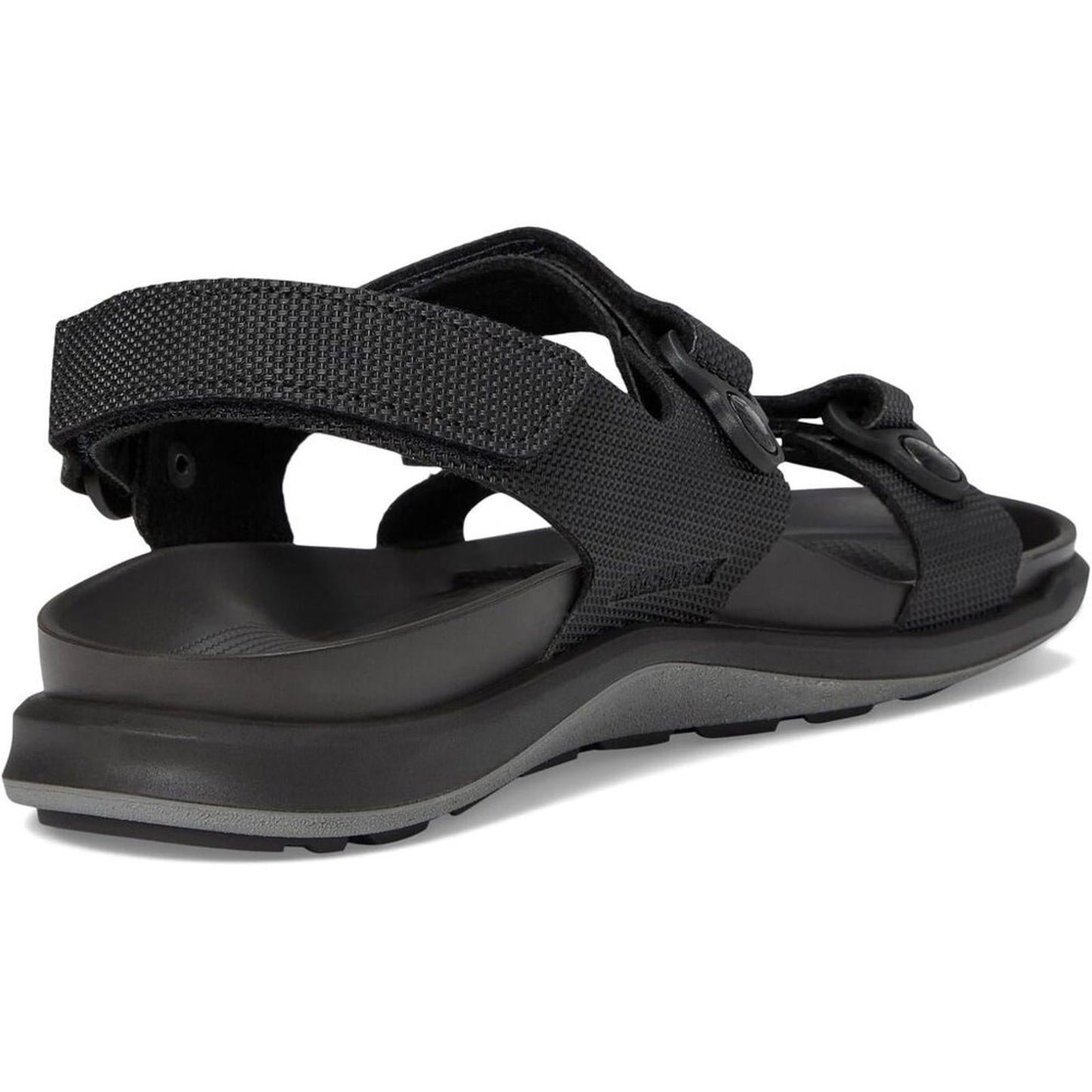 Kalahari Futura Black Birko-Flor Strap Sandals