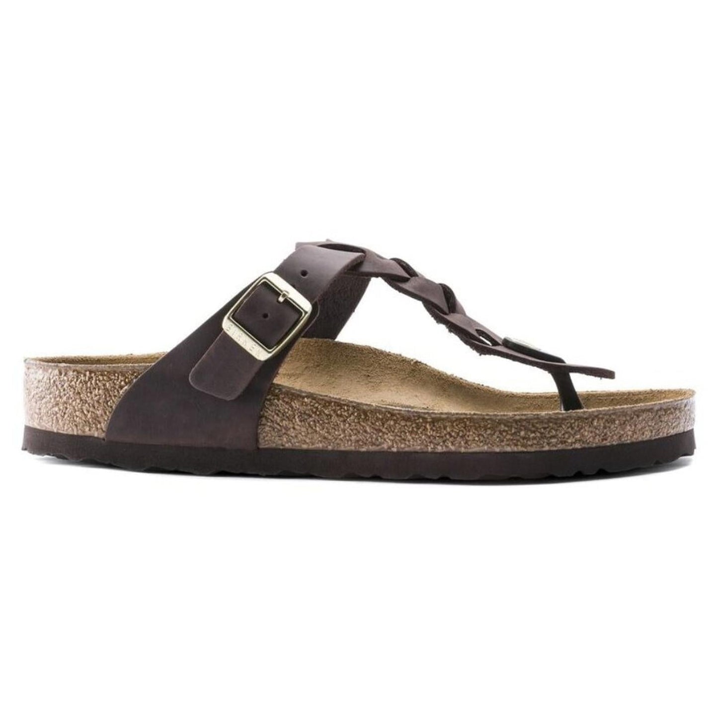 Gizeh Braided Habana Oiled Leather Sandals
