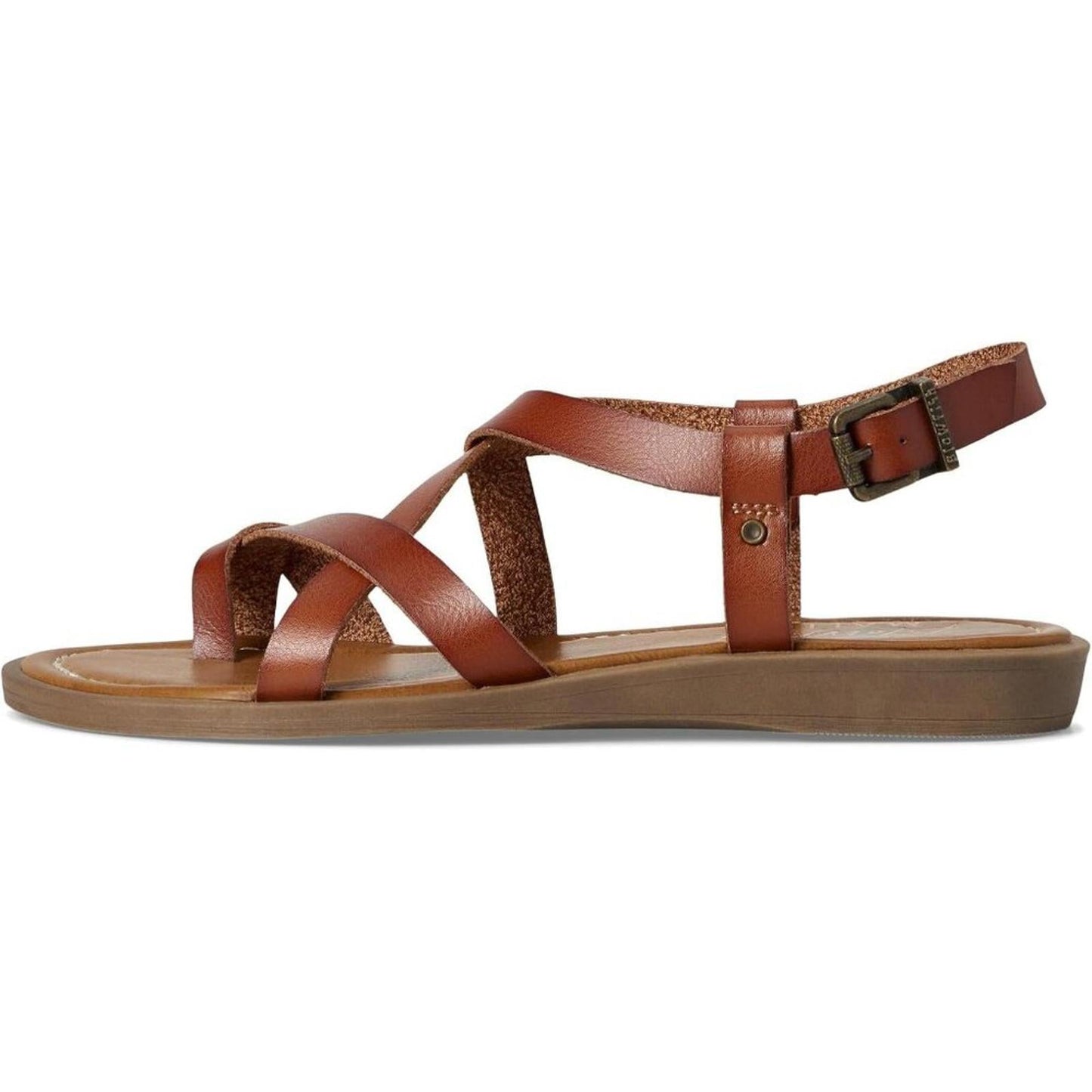 Devon Scotch Faux Leather Strappy Sandals