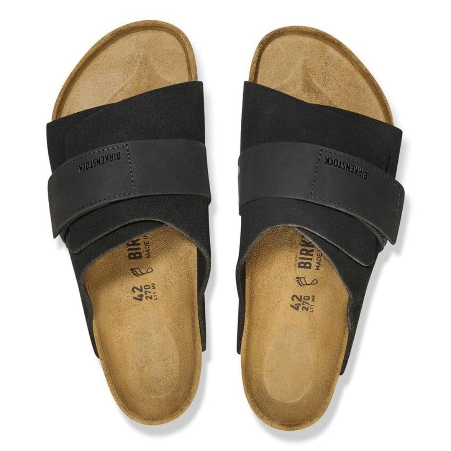 Kyoto Black Suede Leather Sandals