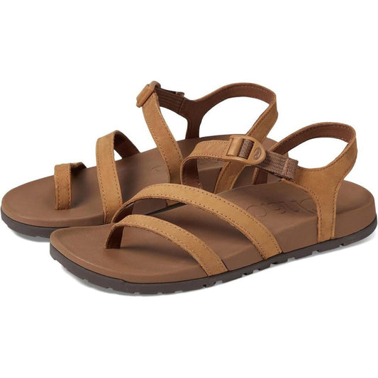 Lowdown Bone Brown Leather Strappy Sandals