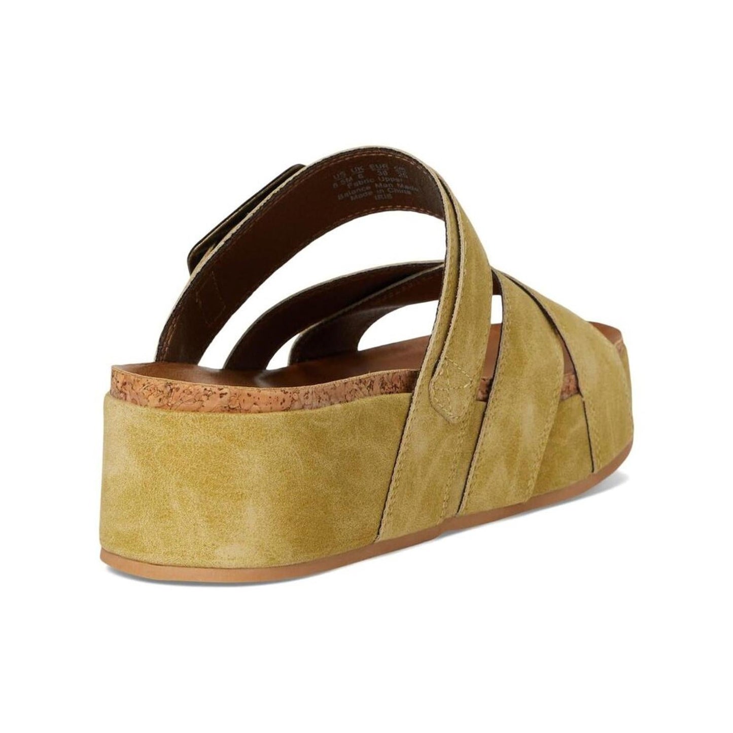 Iris Pistachio Faux Suede Sandals