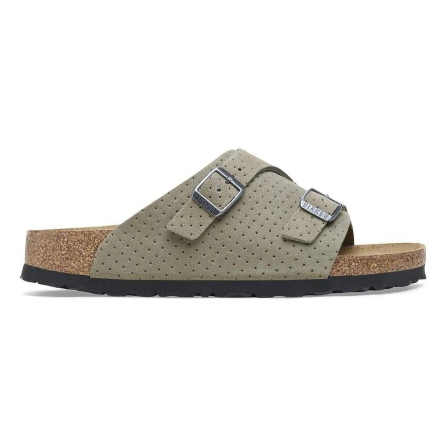 Zurich Suede Embossed Dotted Stone Leather Sandals