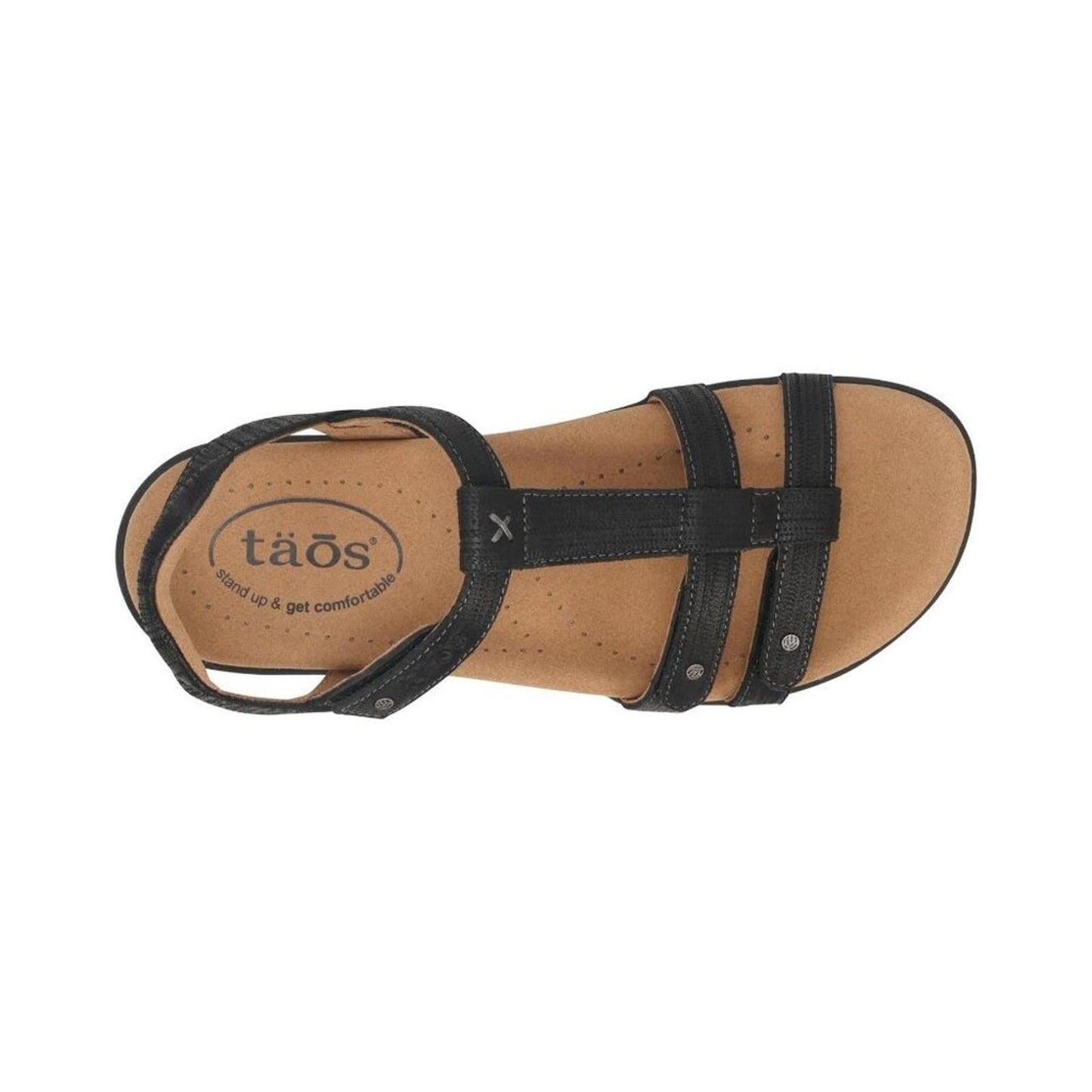 Trophy 2 Black Leather Sandals