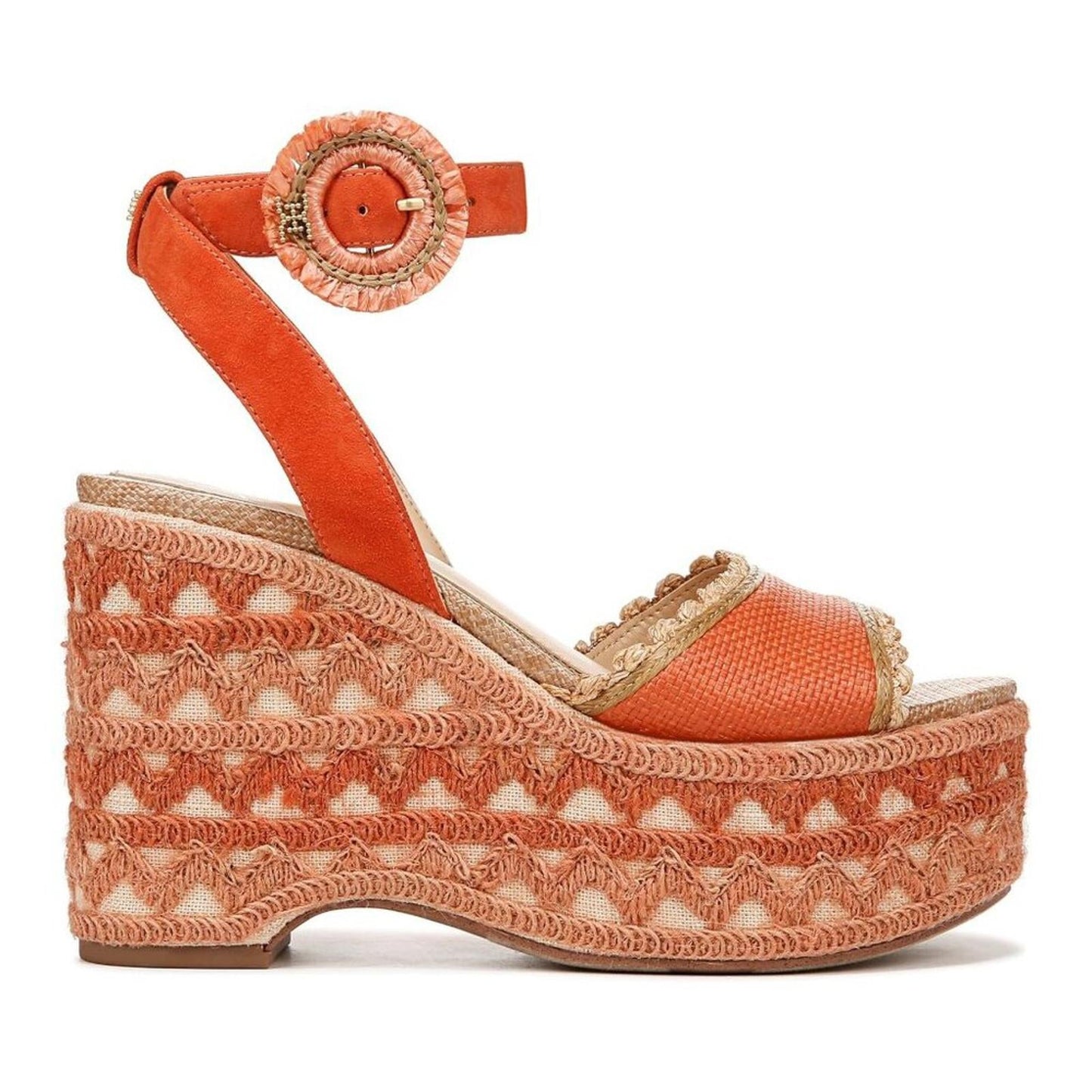 Amber Terra Orange Platform Sandals