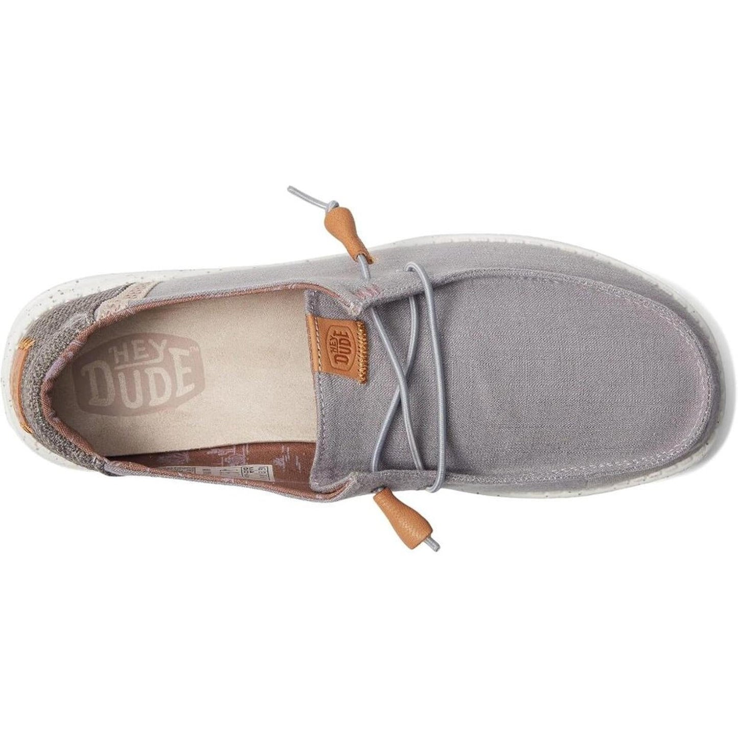 Wendy Grey Washed Canvas Slip-On Casual Shoes