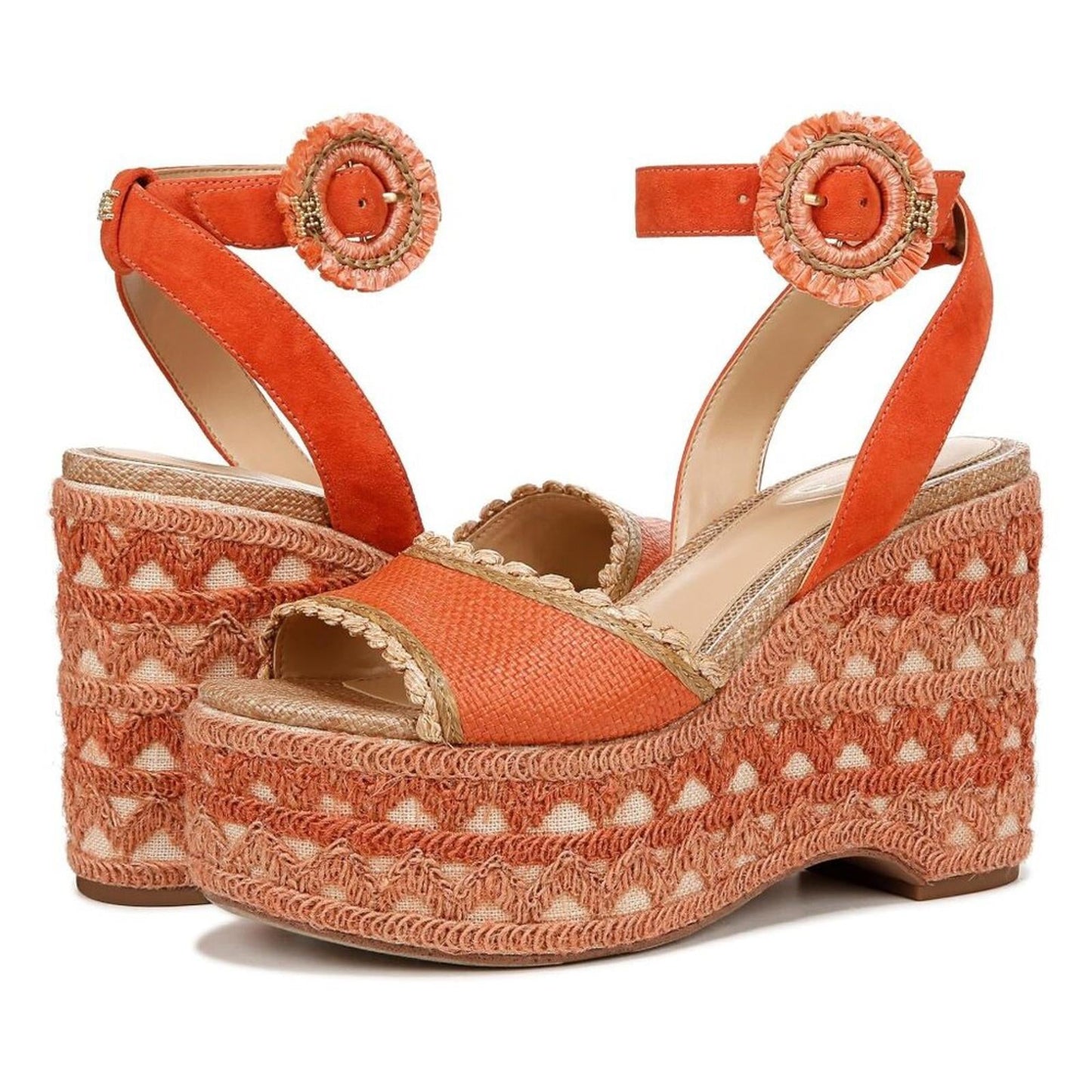Amber Terra Orange Platform Sandals