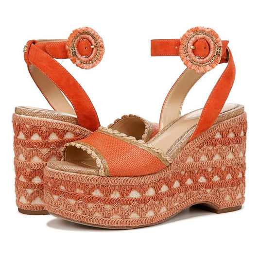Amber Terra Orange Platform Sandals
