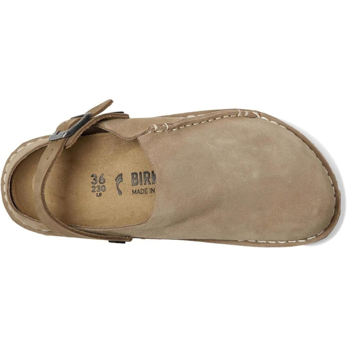 Lutry 365 Grey Taupe Suede Clogs