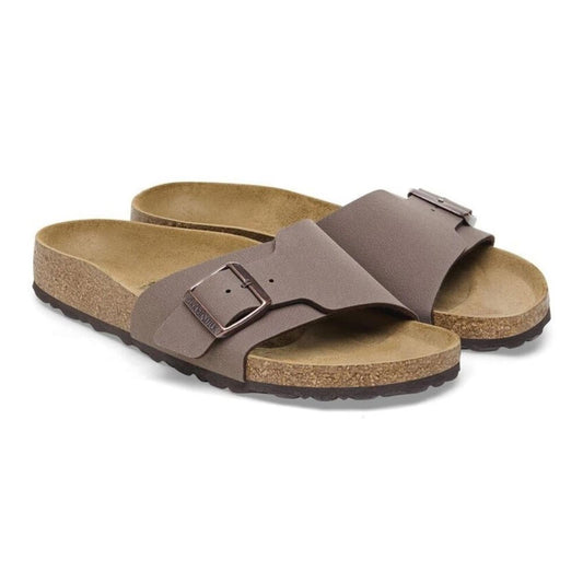 Catalina Mocha Leather Birko Flor Sandals