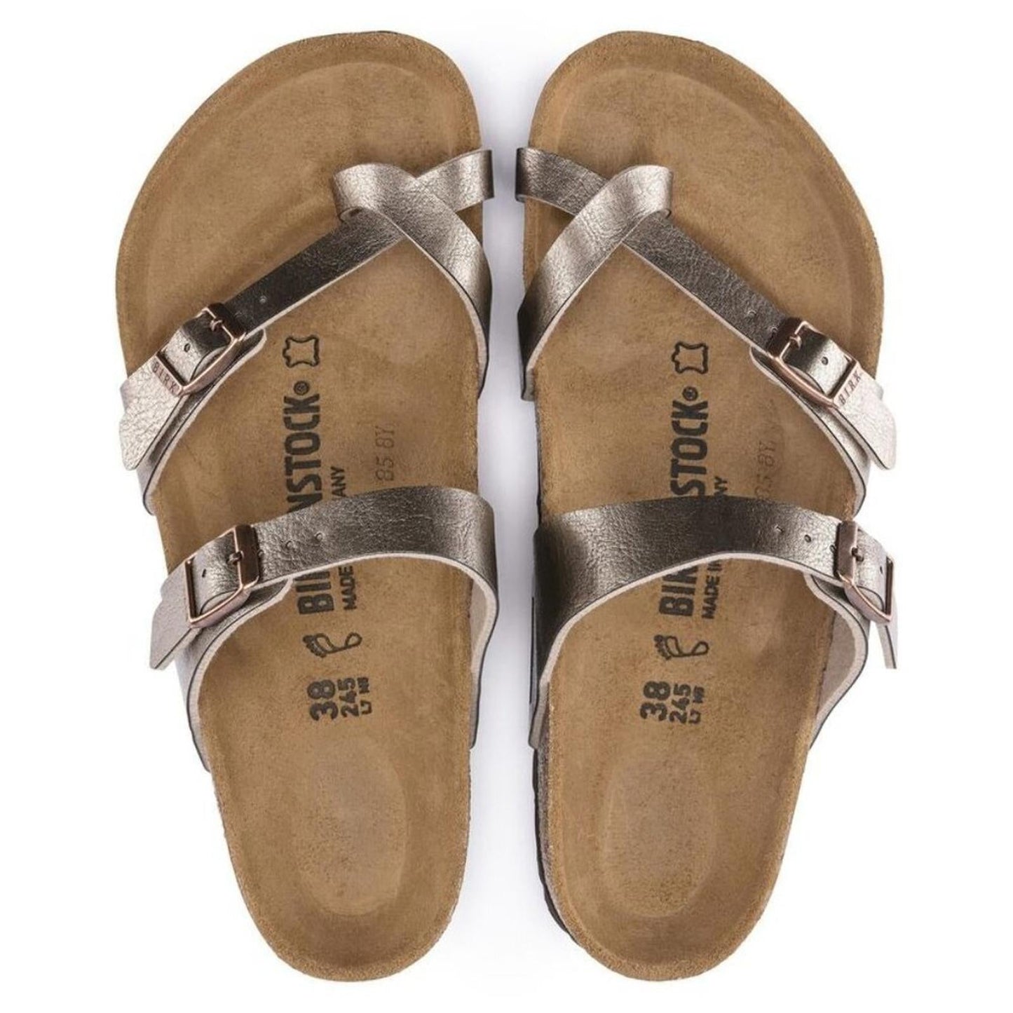 Mayari Graceful Taupe Birko Flor Sandals