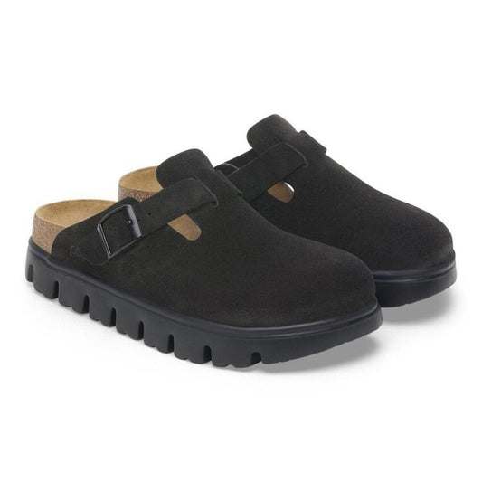 Papillio Boston Chunky Suede Leather Clogs