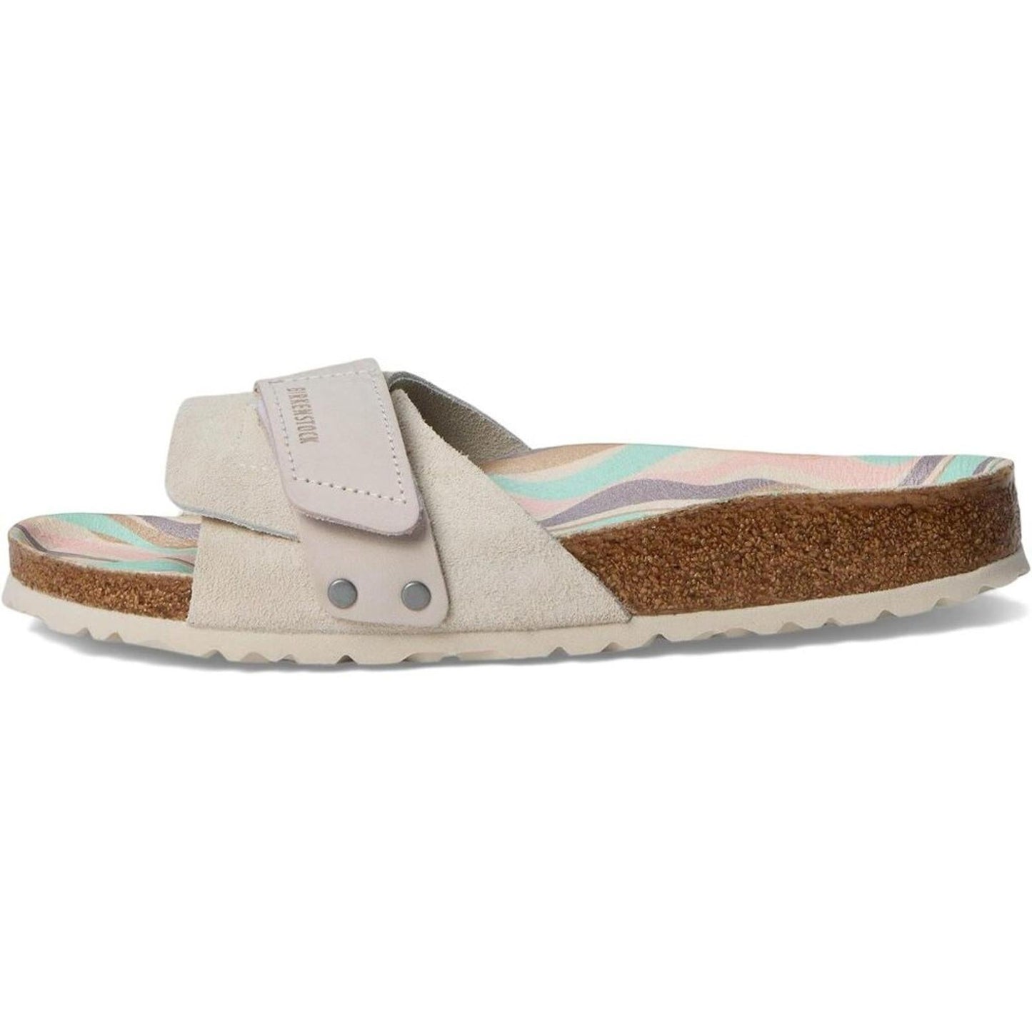 Oita Antique White Printed Footbed Sandals