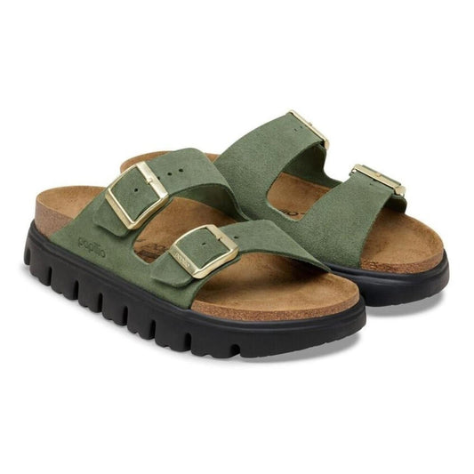 Papillio Arizona Thyme Suede Leather Chunky Sandals