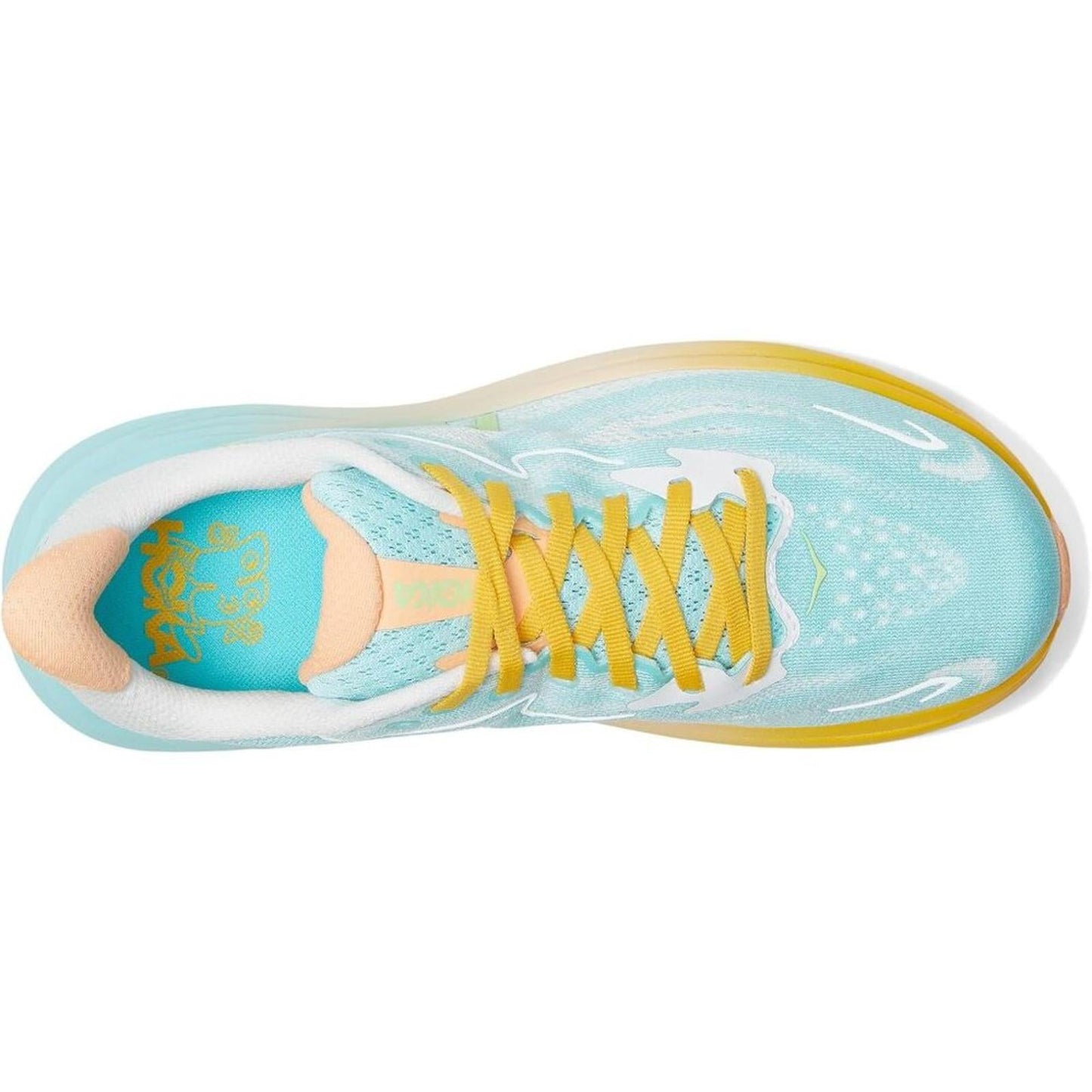 Clifton 10 White Multi Lace Up Sneakers