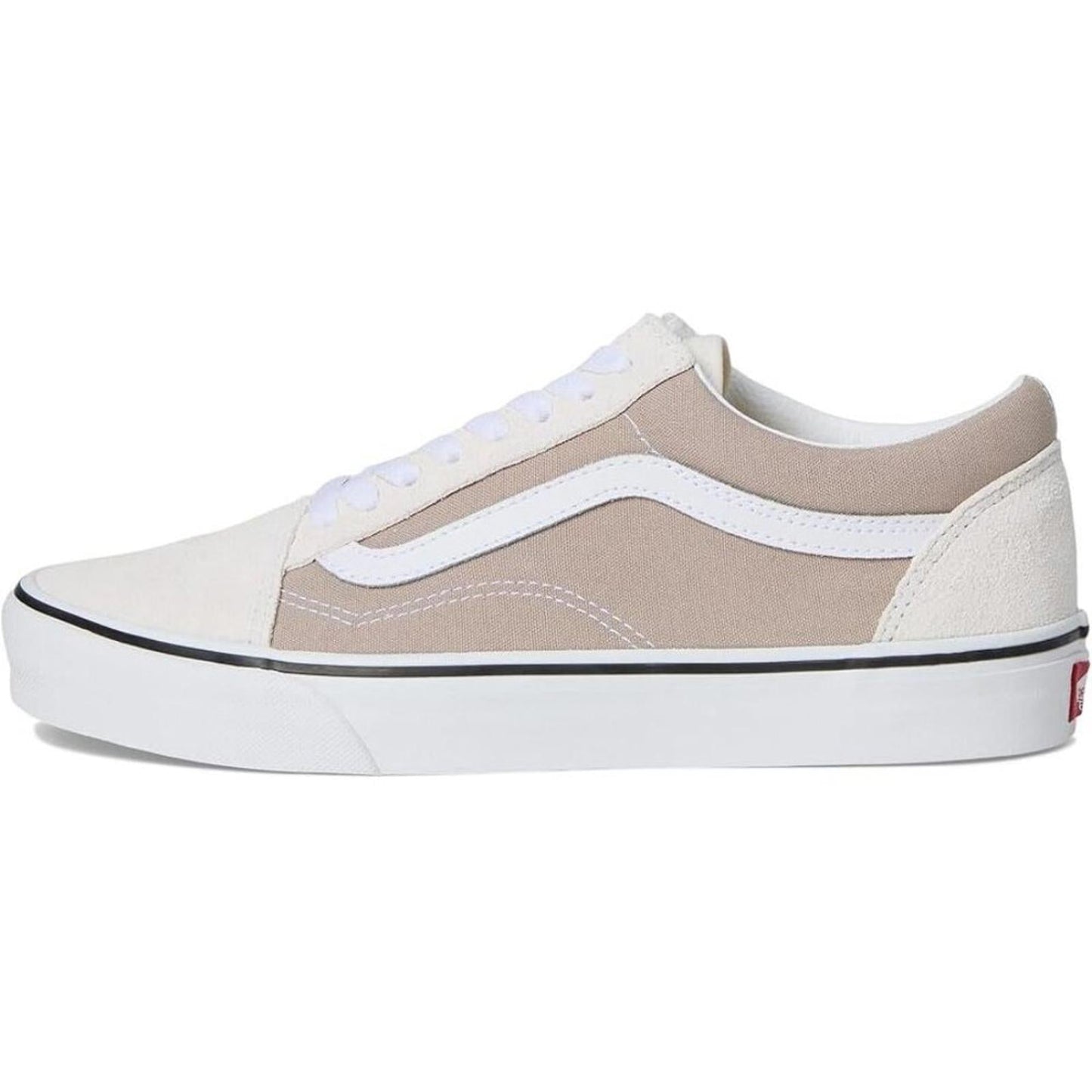 Old Skool 2 Tone Mushroom Lace Up Sneaker