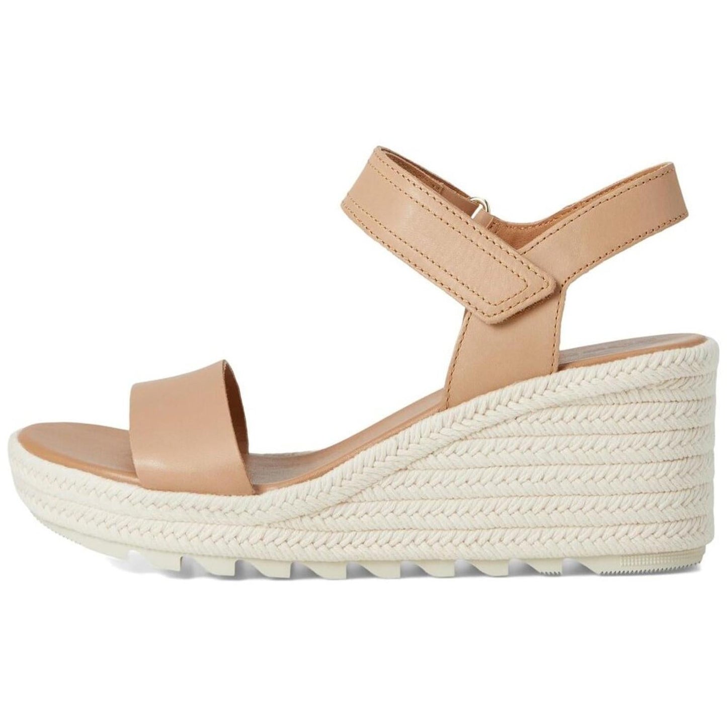 Cameron Honest Beige Leather Wedge Sandals