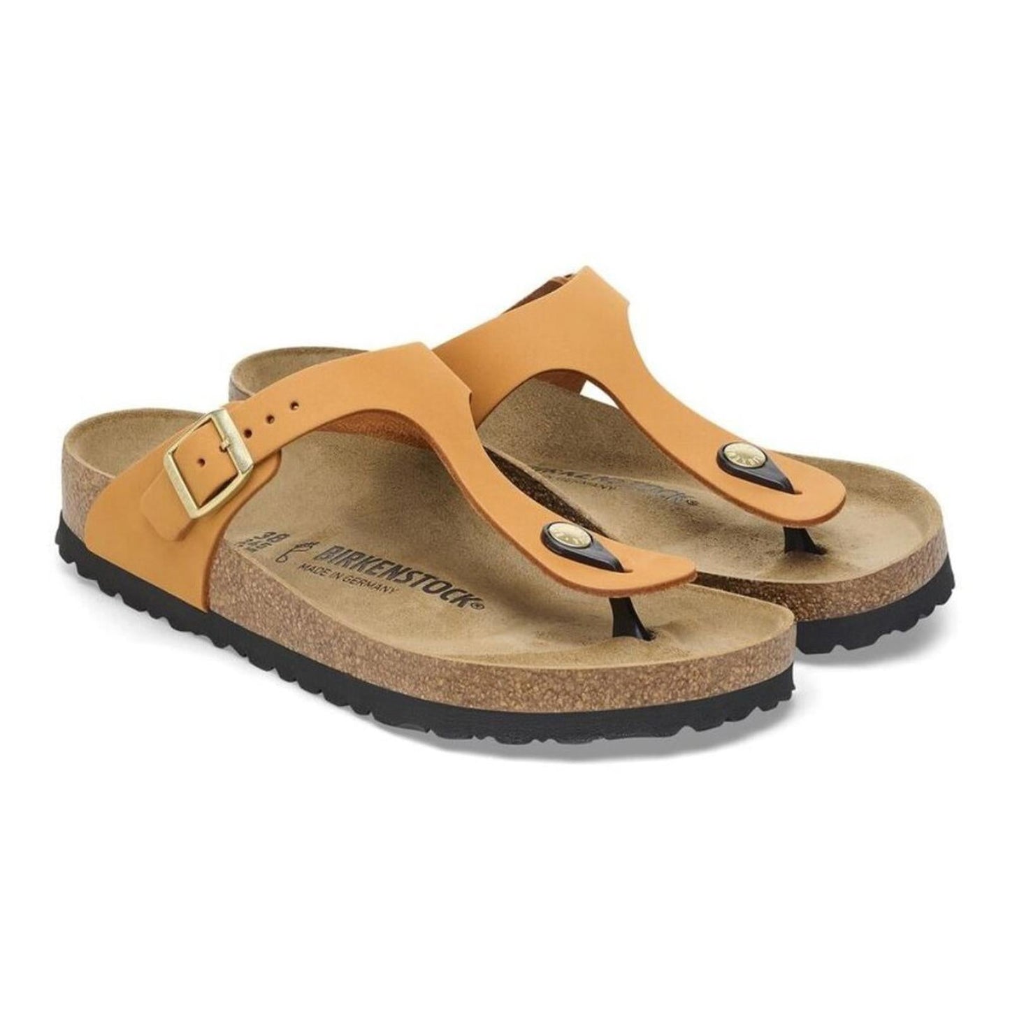 Gizeh Burn Orange Nubuck Leather Sandals