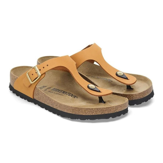 Gizeh Burn Orange Nubuck Leather Sandals