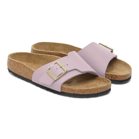 Catalina Faded Purple Leather Birko Flor Sandals