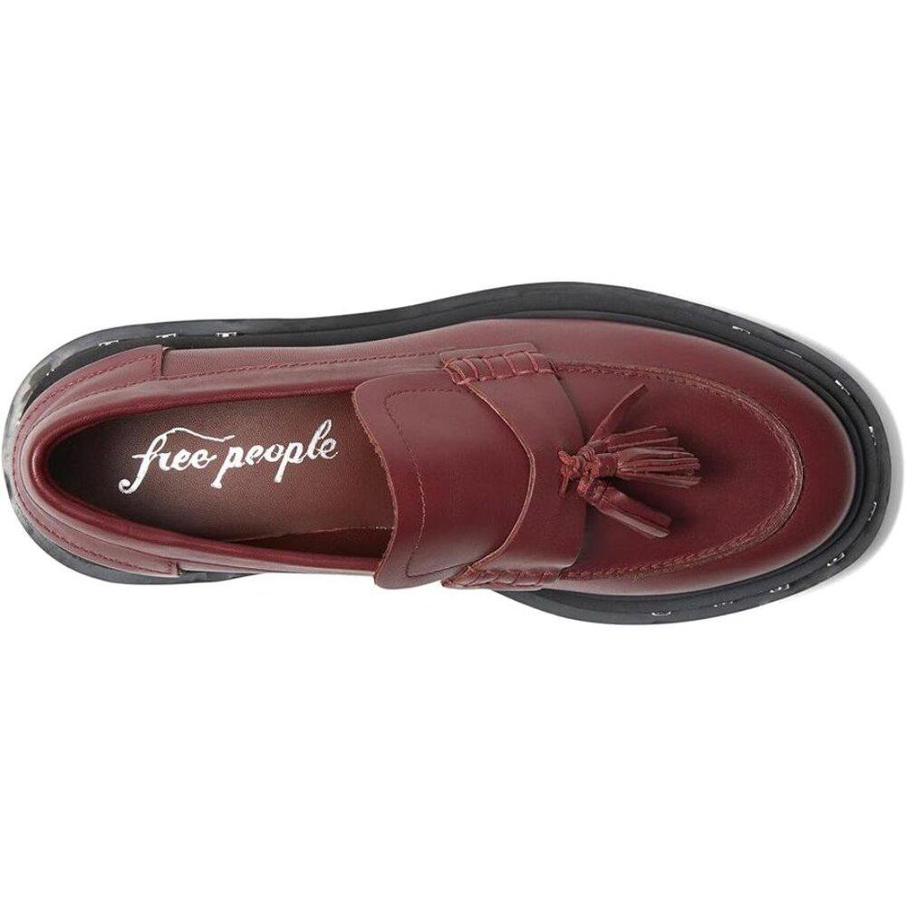 Teagan Mulberry Leather Tassel Loafers