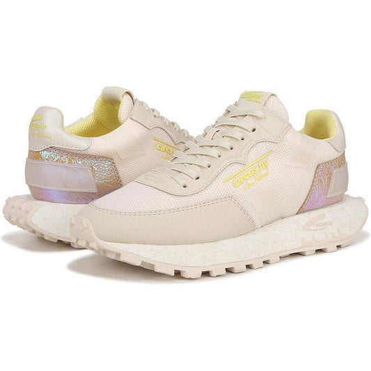 Devyn Cream Multi Lace Up Sneakers