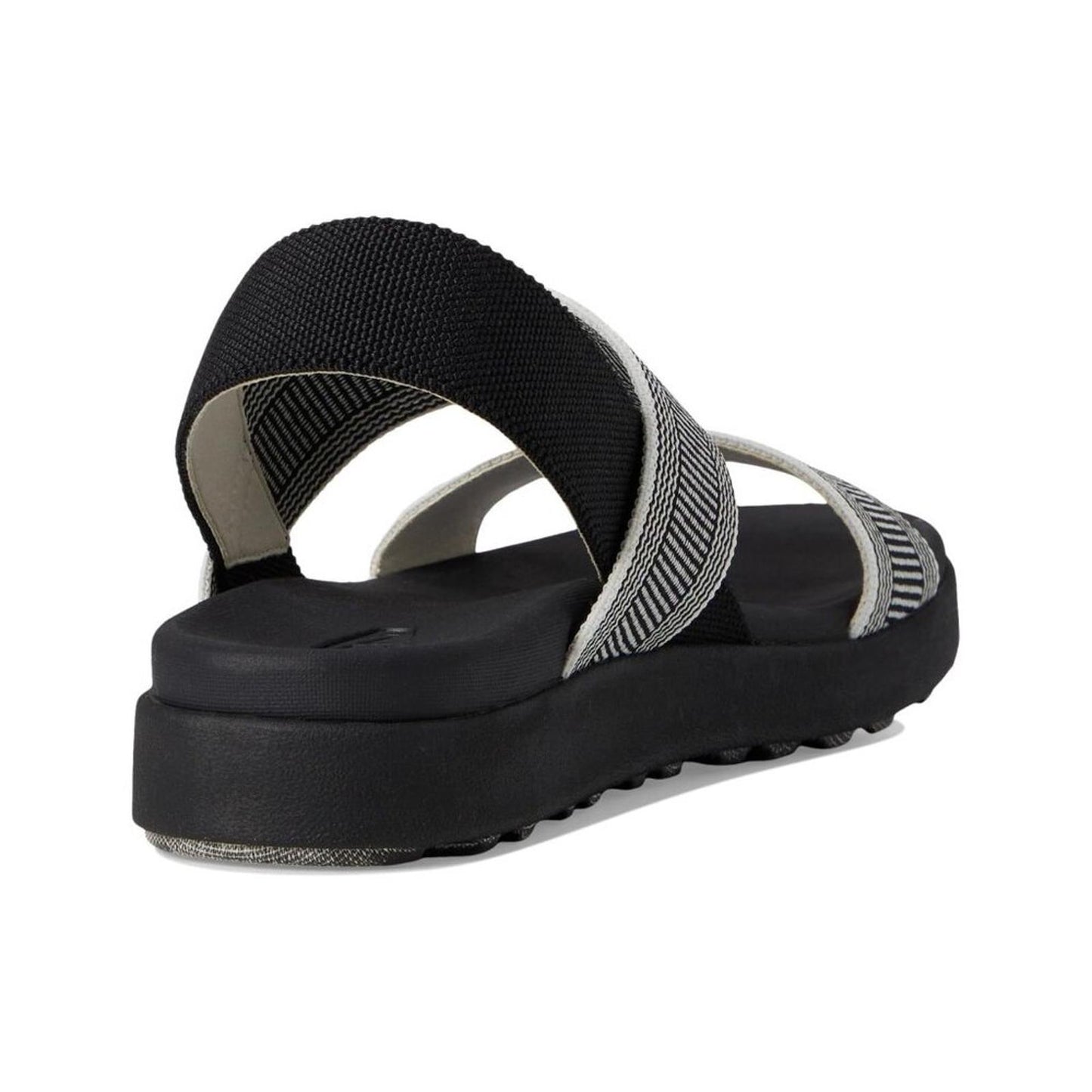 Elle Black Star White Backstrap Sandals