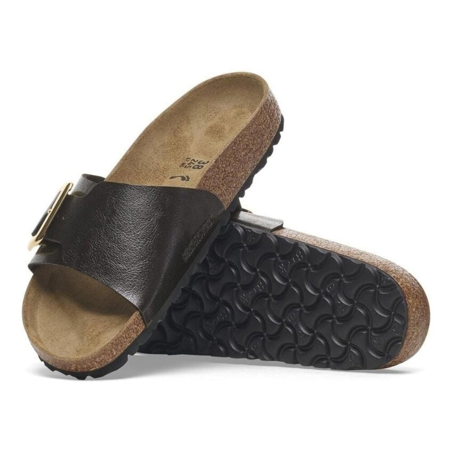 Catalina Luxe Buckle Graceful Licorice Birko Flor Sandals