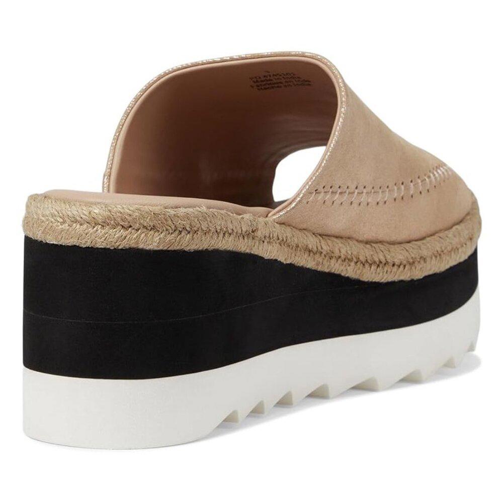 Free People Sandals Santorini Rose Gold Leather Platform Slides