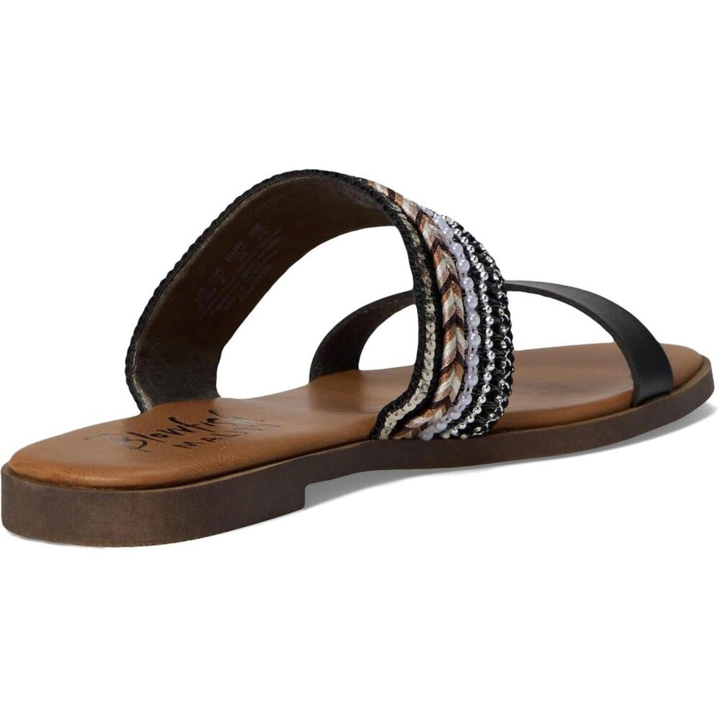 Curtis Black Fabrics Flad Slide Sandals