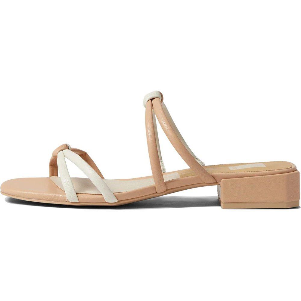 Hensla Beige Multi Knotted Sandals