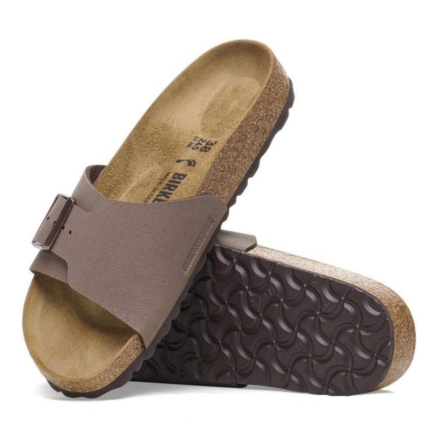 Catalina Mocha Leather Birko Flor Sandals