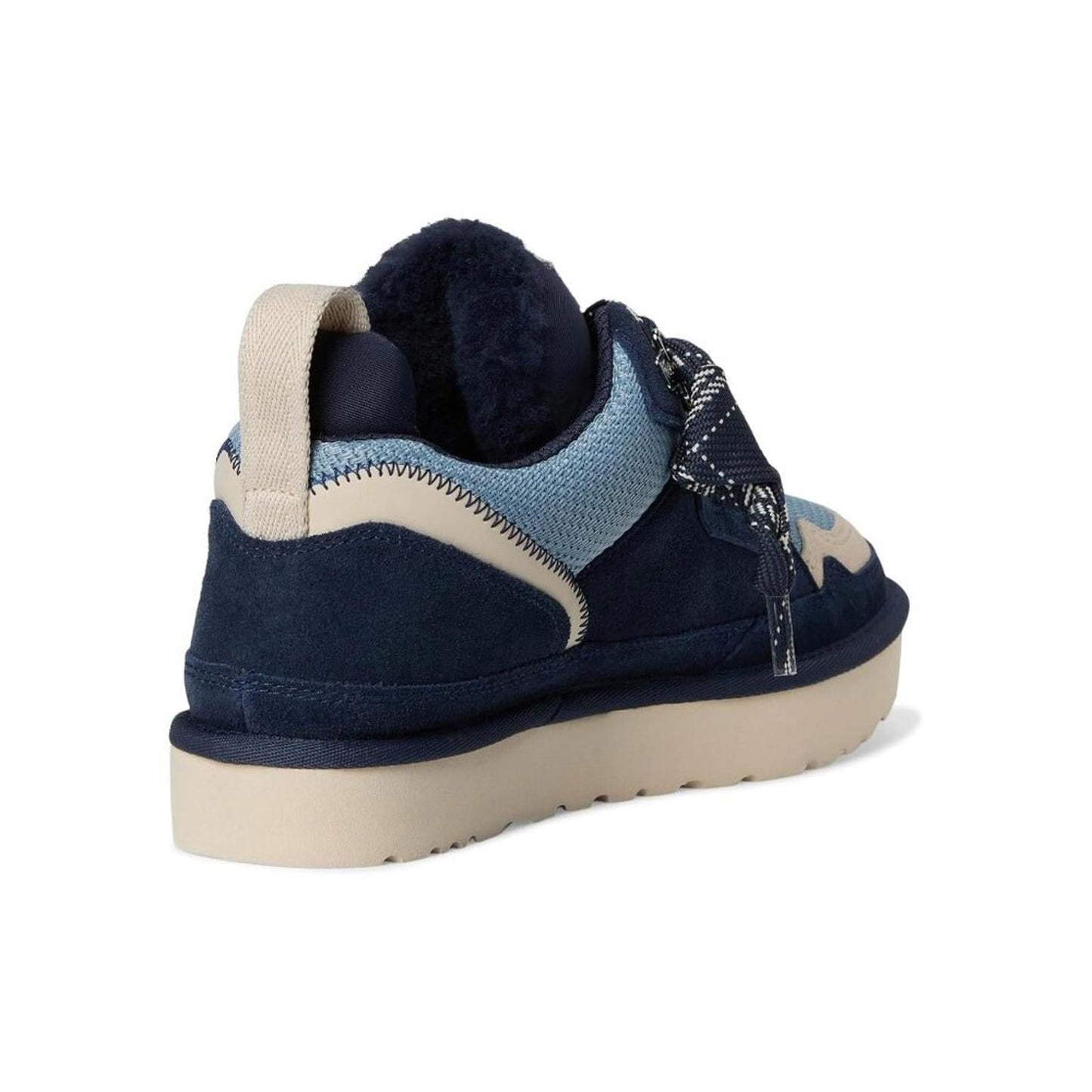 Lowmel Dark Indigo Sea Salt Suede Lace Up Sneakers