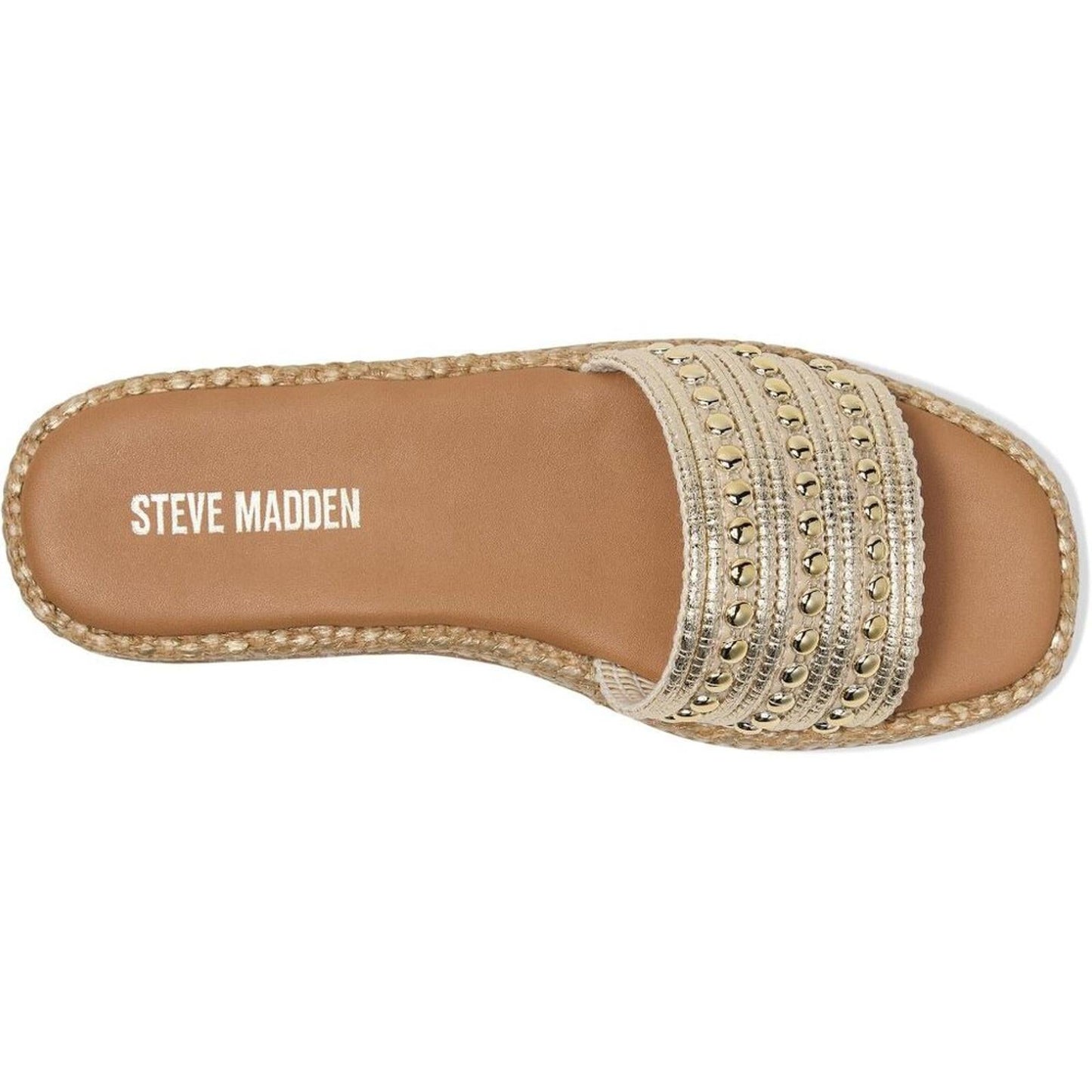 Steve Madden Shoes Boardwalk Natural Multi Slide Sandals