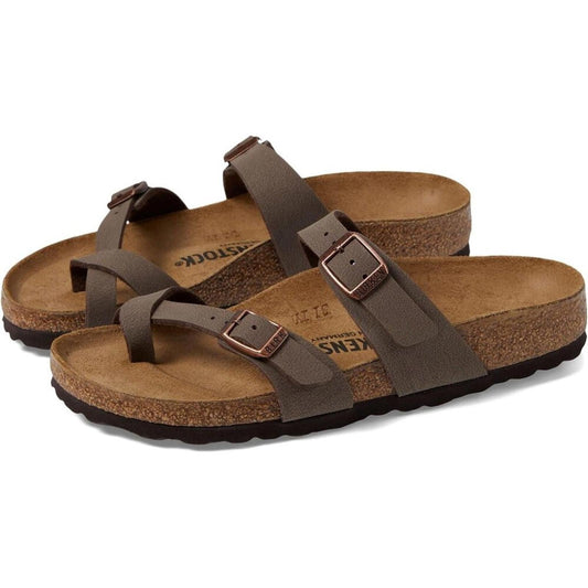 Mayari Mocha Birko Flor Sandals