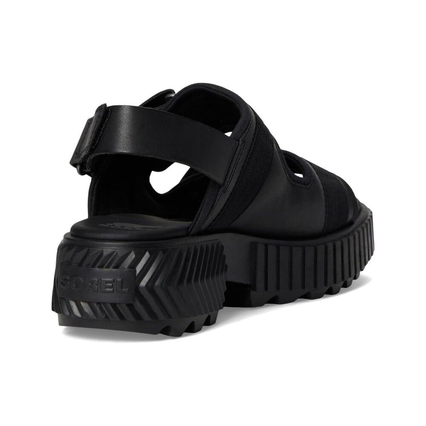 Ona Ave Black Multistrap Mid Sandals