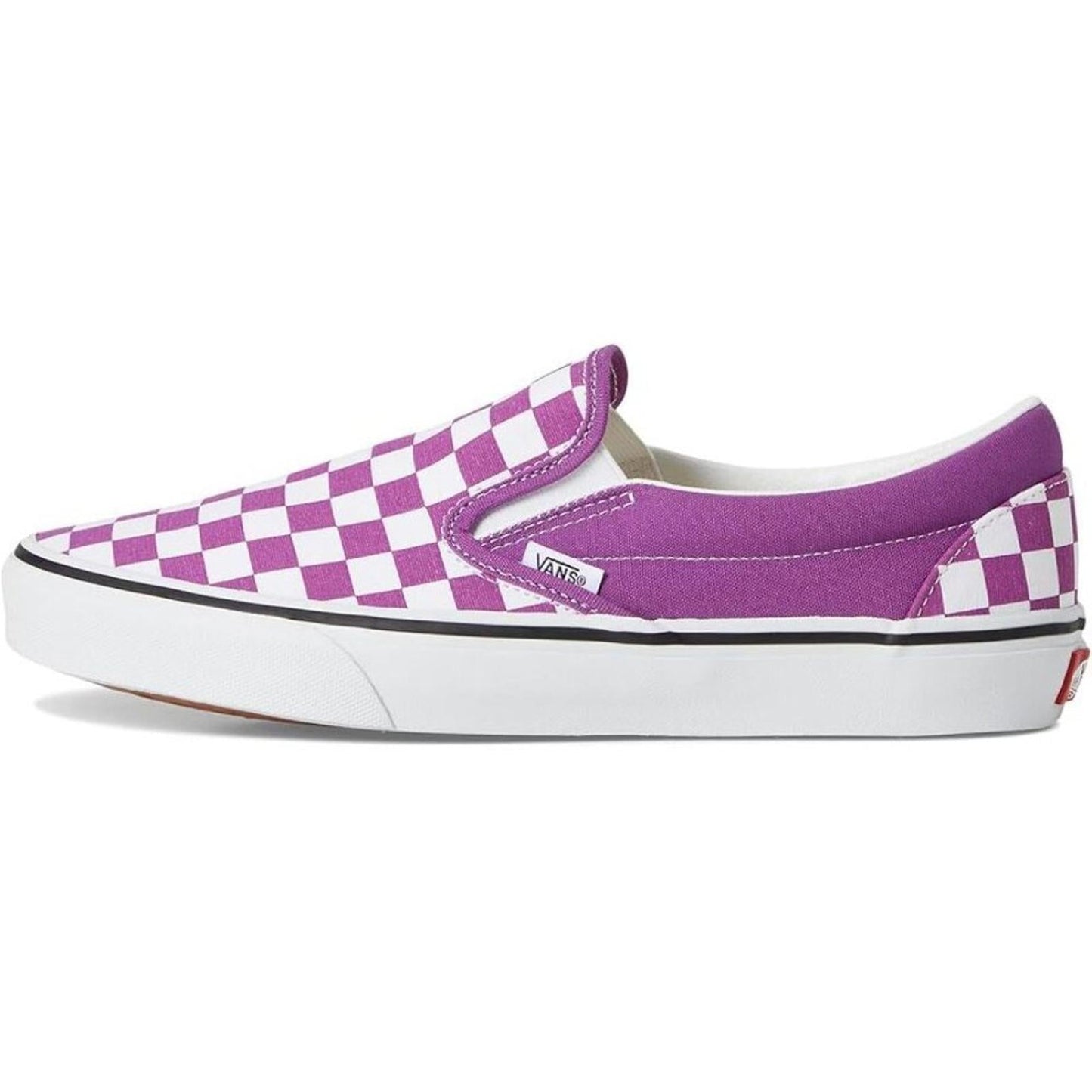 Classic Color Theory Checkerboard Willowherb Slip On Sneakers