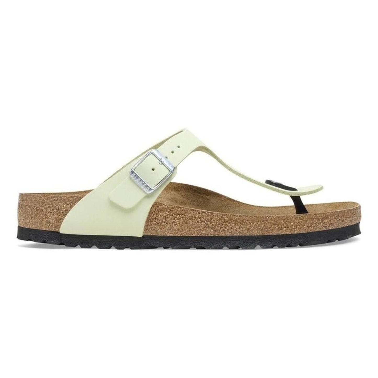 Gizeh Faded Lime Nubuck Leather Sandals