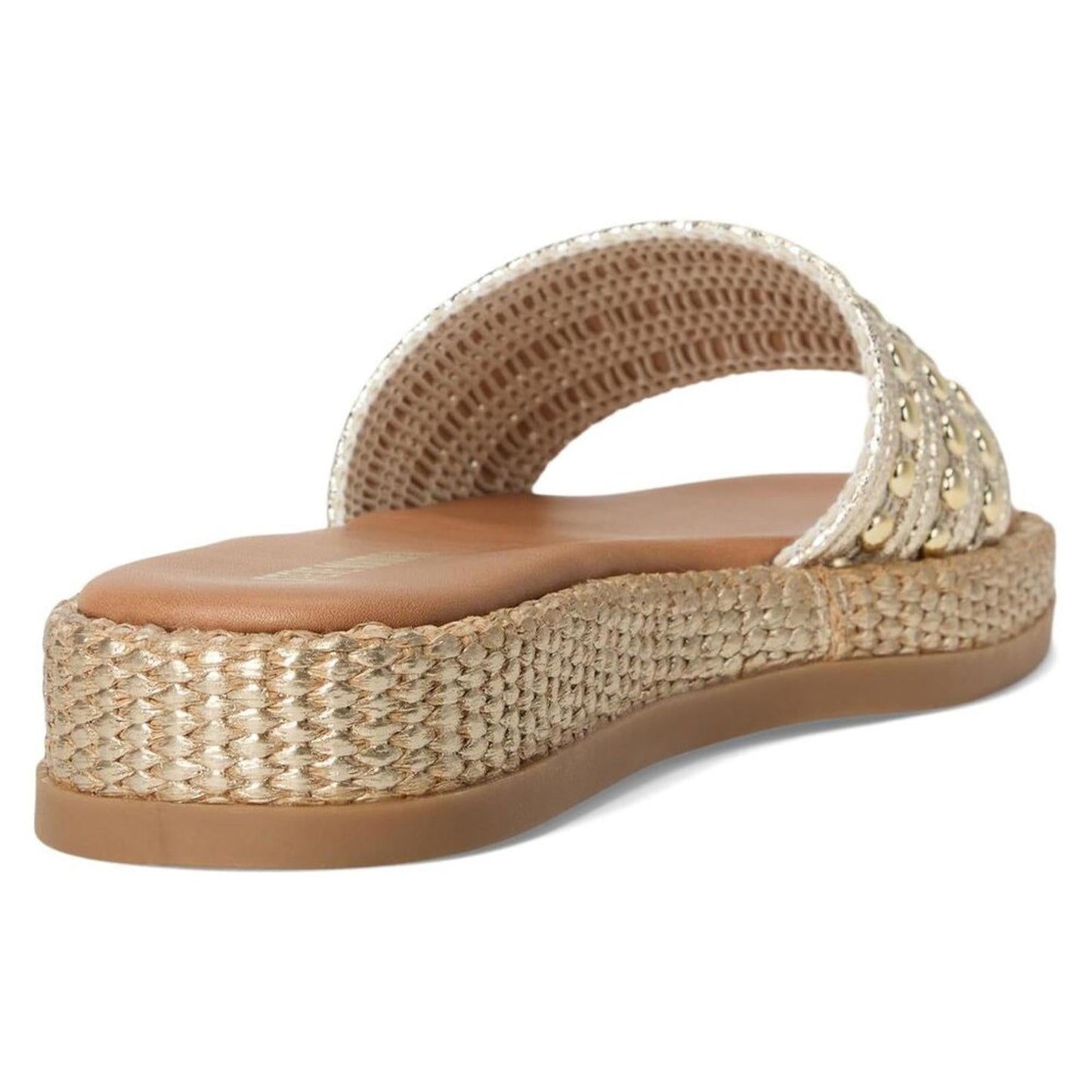 Steve Madden Shoes Boardwalk Natural Multi Slide Sandals