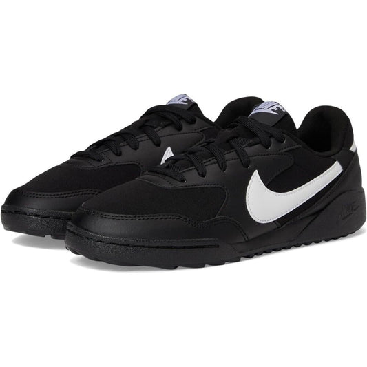 Terra Manta Black Leather Lace Up Sneakers