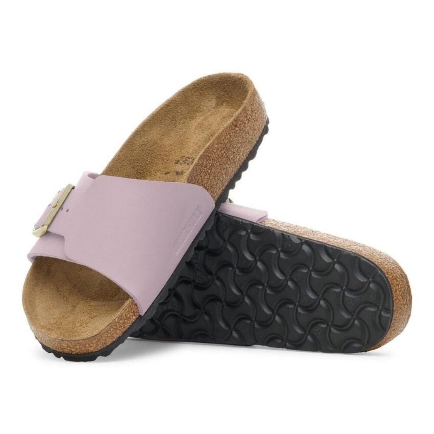Catalina Faded Purple Leather Birko Flor Sandals