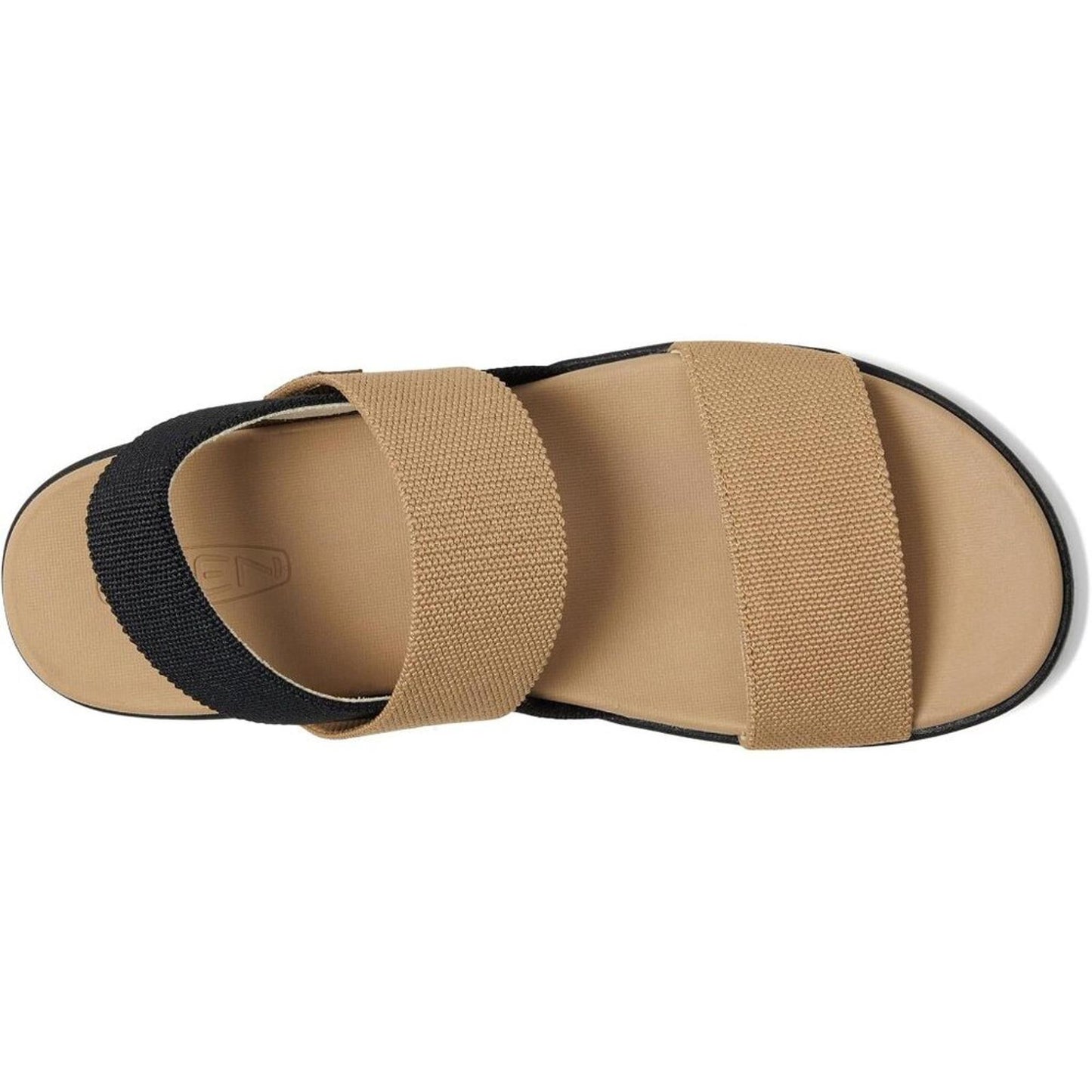 Elle Cornstalk Black Backstrap Sandals