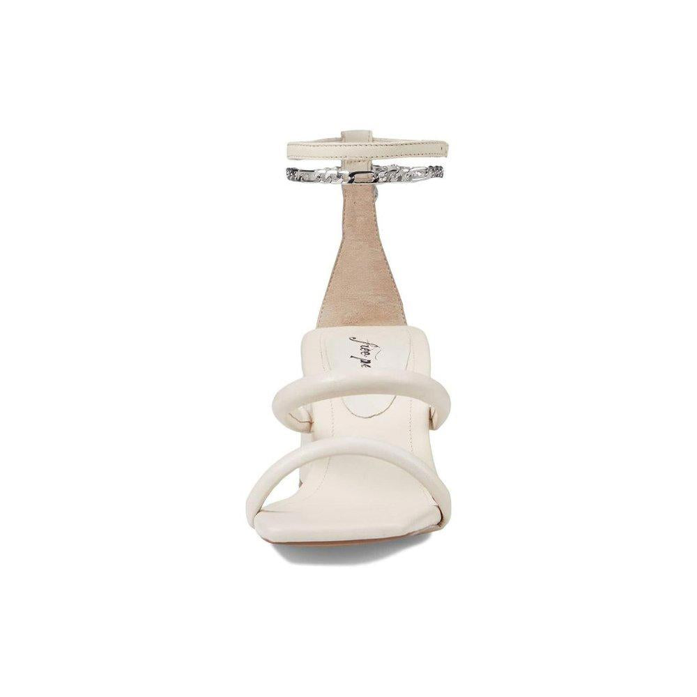 Free People Sandals Parker White Chain Heels