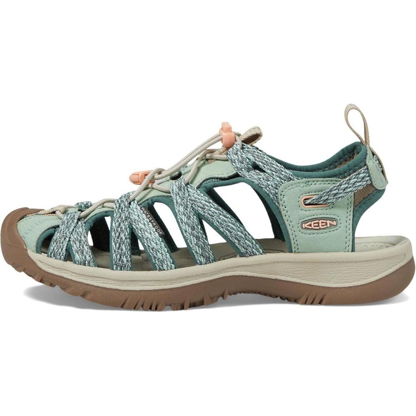 Whisper Granite Green Peach Parfait Sandals
