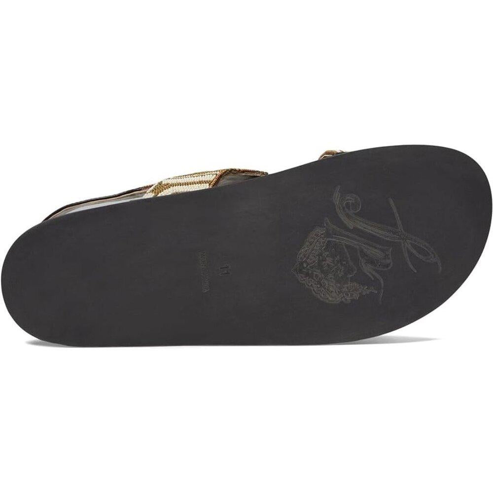 Free People Sandals Mali Taupe Multi Beaded Flats