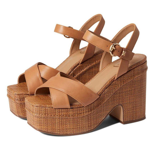 Trianna Cuoio Brown Platform Sandals